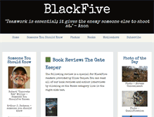 Tablet Screenshot of blackfive.net